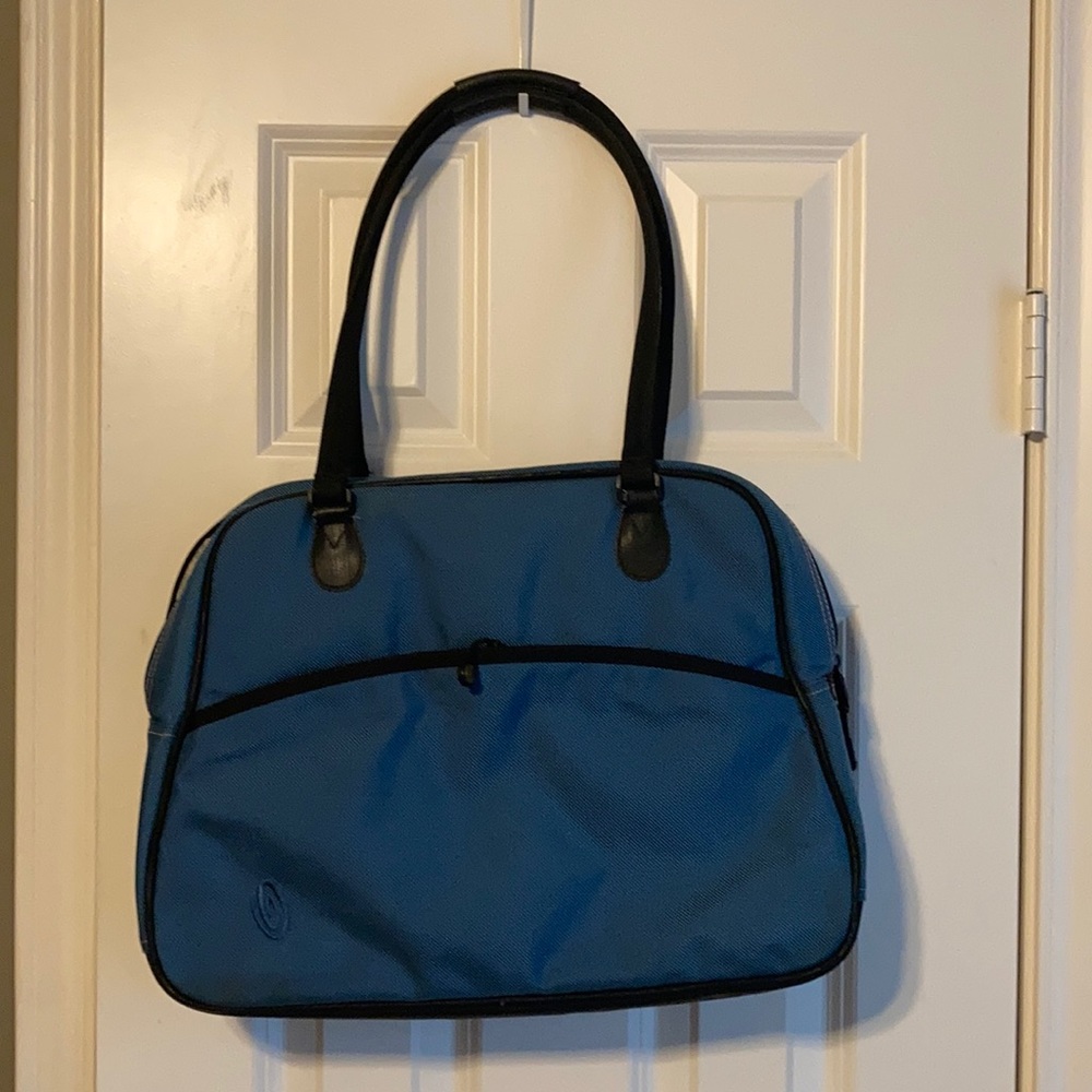 Timbuk2 blue & black laptop tote bag